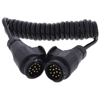 Trailer spiral cable 13-pin male to male 3 meters