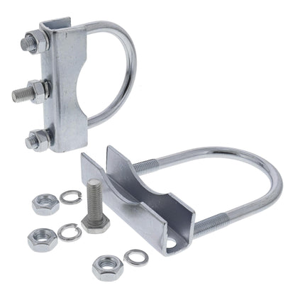 2x trailer jockey wheel clamp 70mm clamp holder trailer wheel round tube drawbar