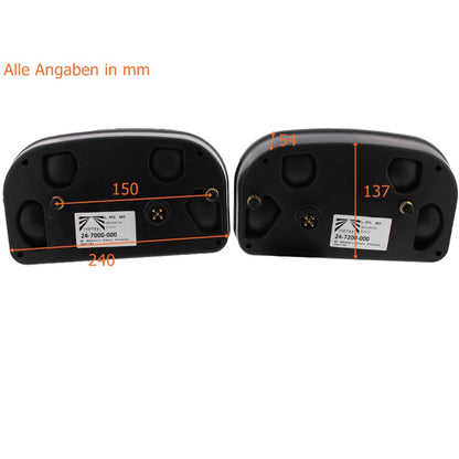 Aspöck set of Multipoint 2 II right / left taillights
