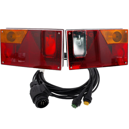 Aspöck set Multipoint 1 I re / li with RFS rear lights + 4m connection cable 13-pin.