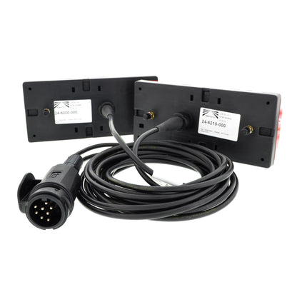 Aspöck Midipoint 1 rear light set including 13-pin connection cable 5 meters