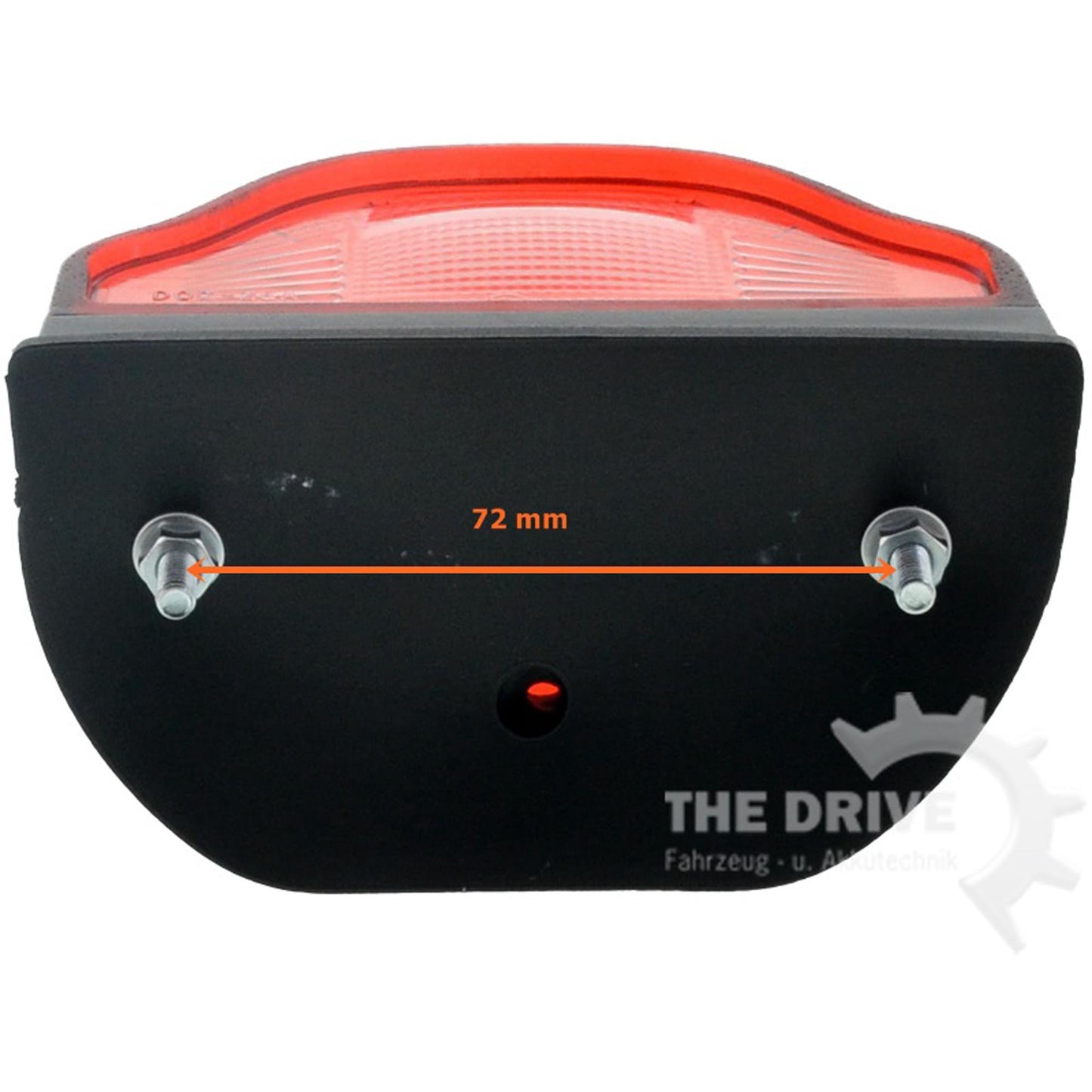 license plate light red