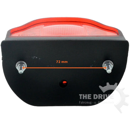 license plate light red