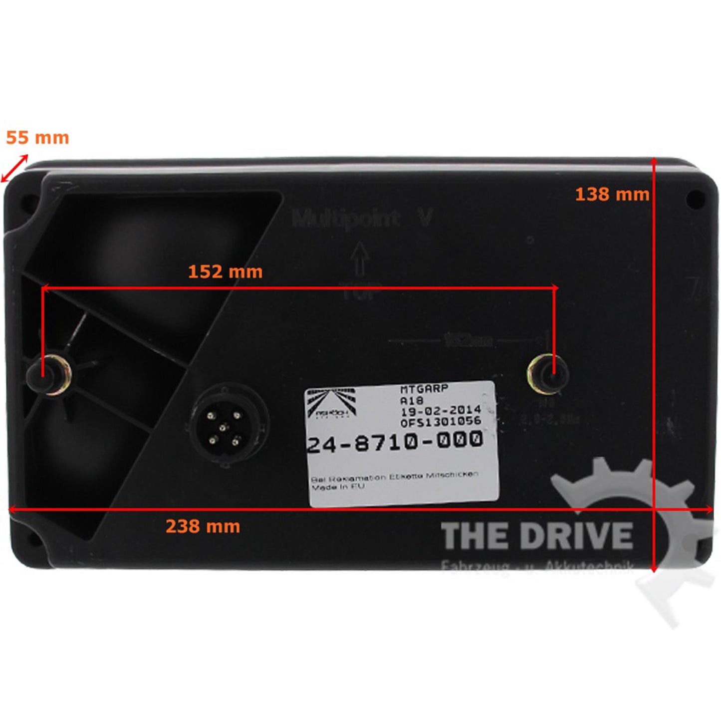 Aspöck set Multipoint 5 V re with RFS / li with NSL rear lights + connection cable 5m 13-pin.