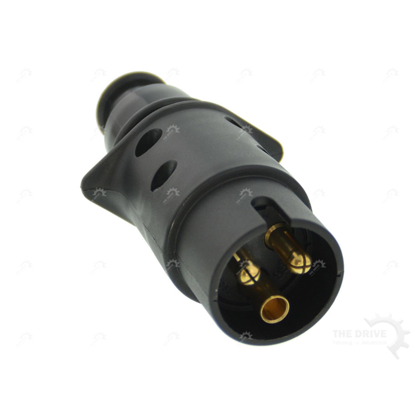 Set 3-pin trailer socket and plug plastic 6-24V 16A