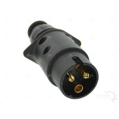 Set 3-pin trailer socket and plug plastic 6-24V 16A