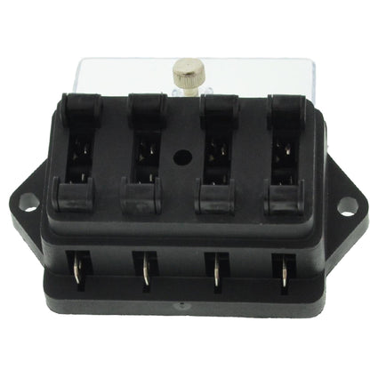 4-way ATO / ATC fuse holder with screwable cover