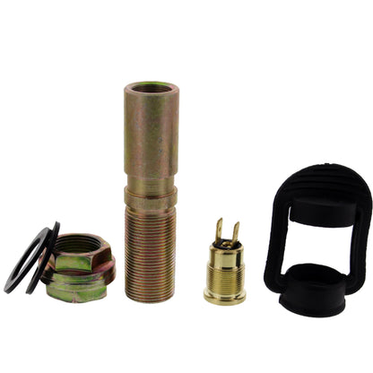 Rotating beacon bracket with threaded sockets and lock nuts