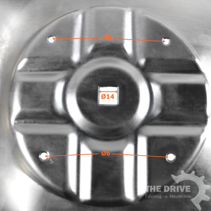 Sitzschale Traktor mit Zentralbefestigung Stahlblech
