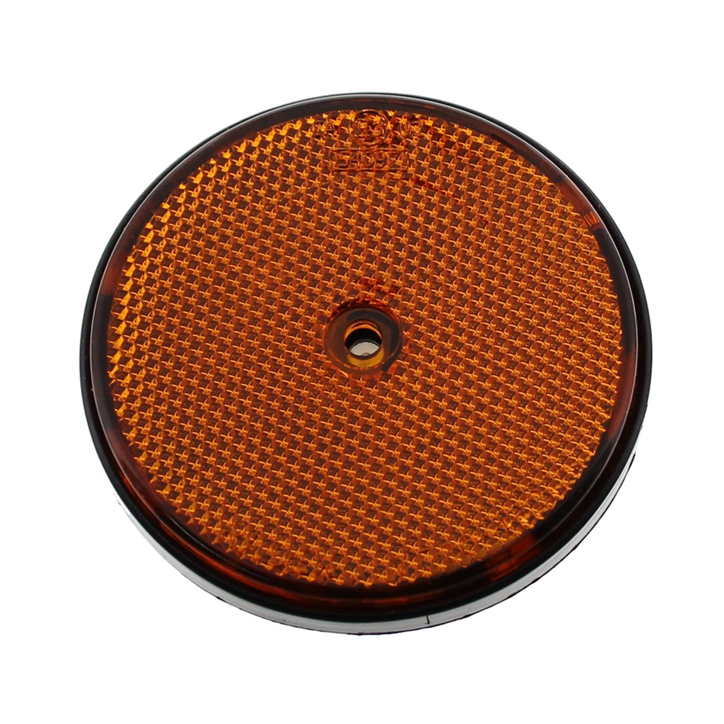 Reflektor ORANGE Ø 85mm rund zum Anschrauben