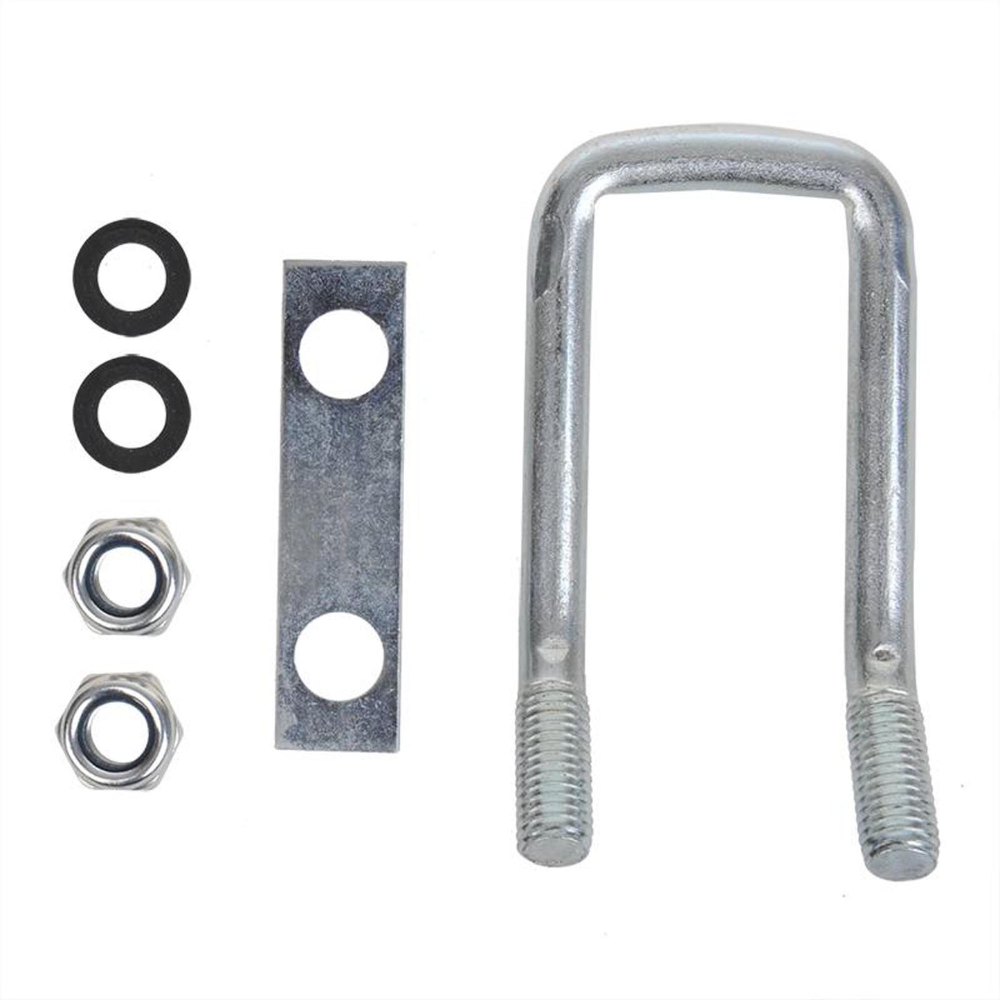 U-bracket "long version" angled 150° with plate and nuts 800daN