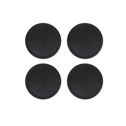 End cap plastic black in 4 pieces in blister pack round Ø30mm