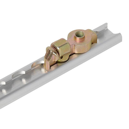Stud fitting double with screw thread