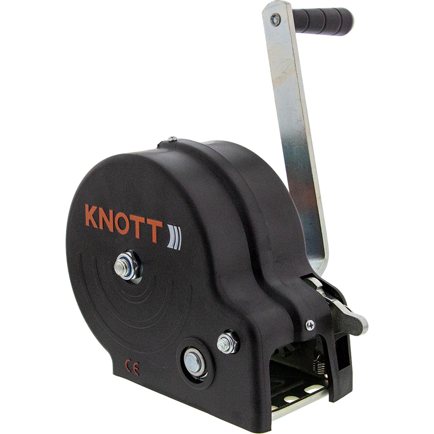 Knott belt winch with housing, 7m belt and hook 450kg