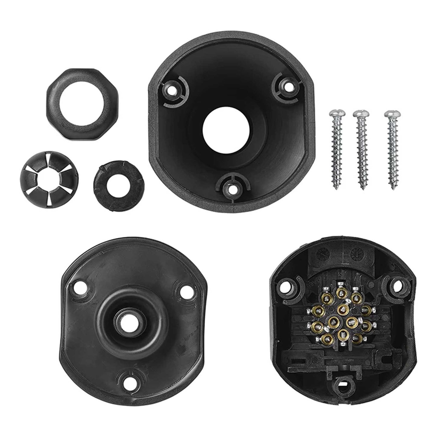 Trailer socket 13-pin PVC for flying connection