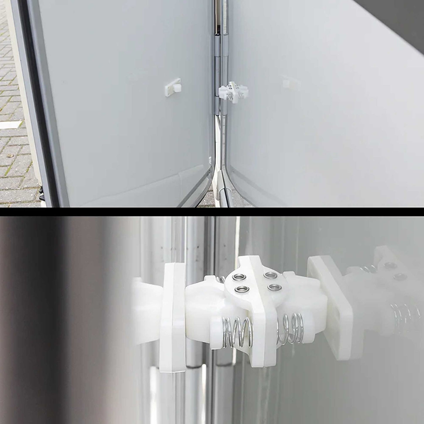 Door Catch with Metal Springs for Caravan / Motorhome / Box Trailer