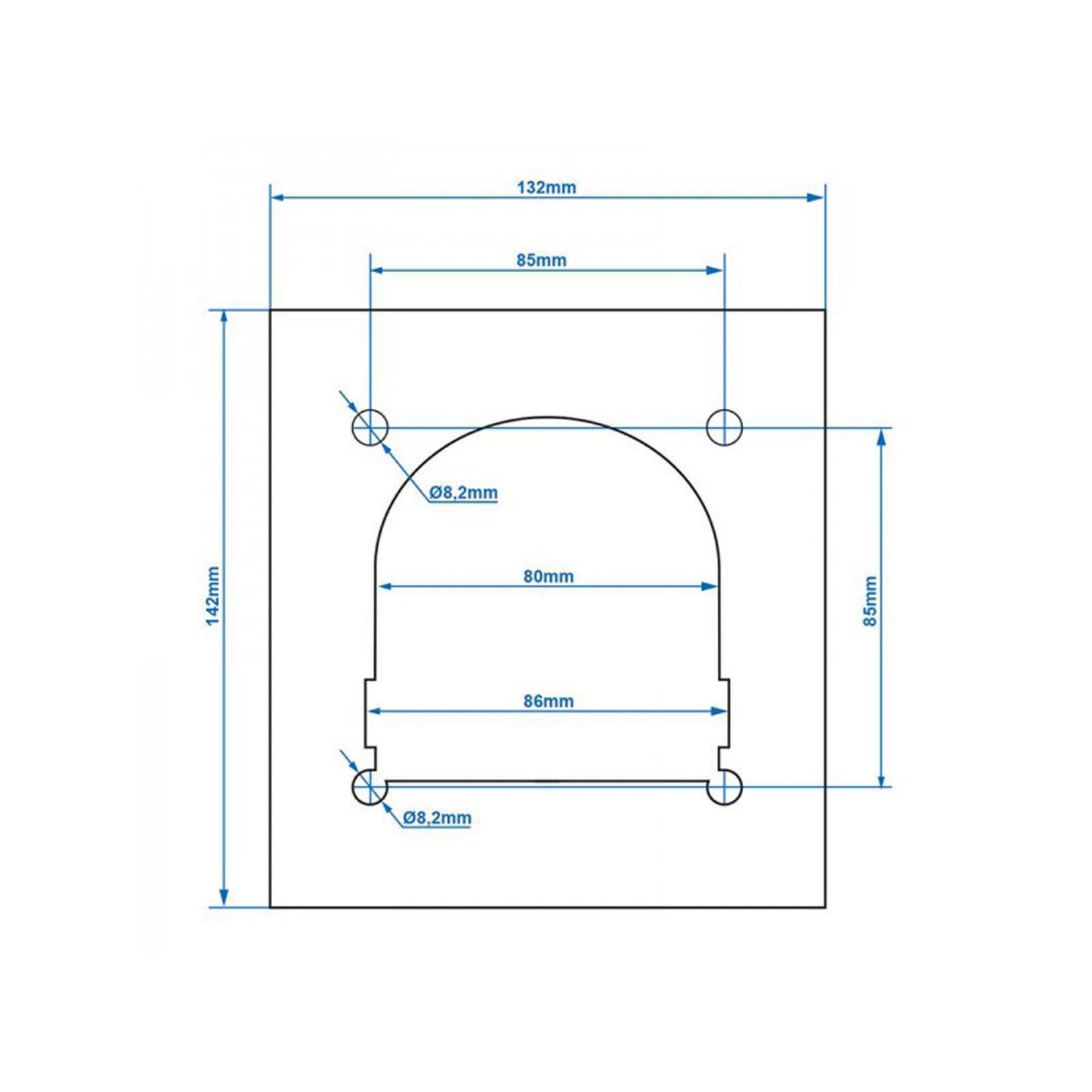 Counter plate for lashing tray simple