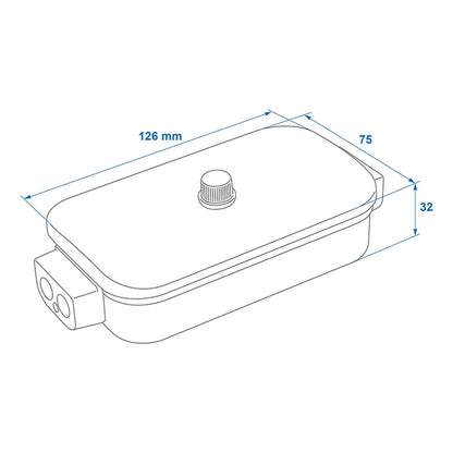 Distribution box / distribution box plastic 8x4-pin