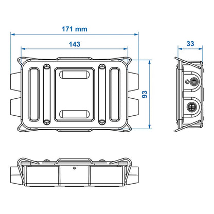 Distribution box / distribution box metal cover 8-pin