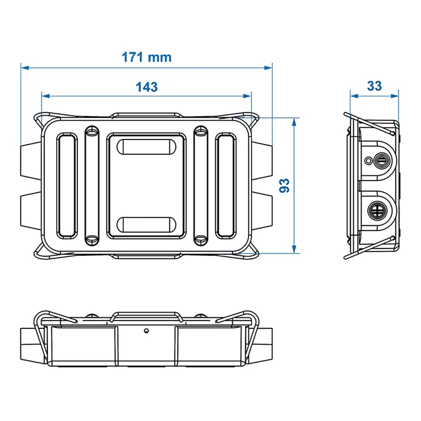 Distribution box / distribution box metal cover 8-pin