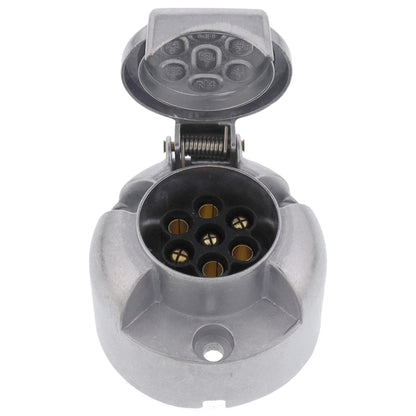 7-pin trailer socket metal 12V round