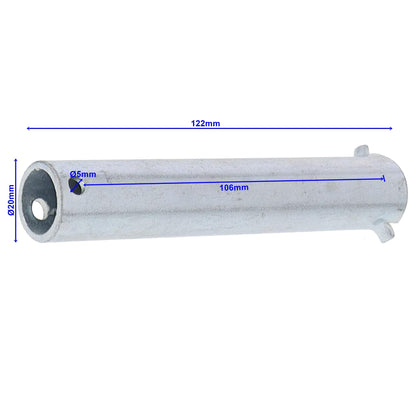 Achse für Stützrad L - 122mm / Ø20mm - TMN - shop.de