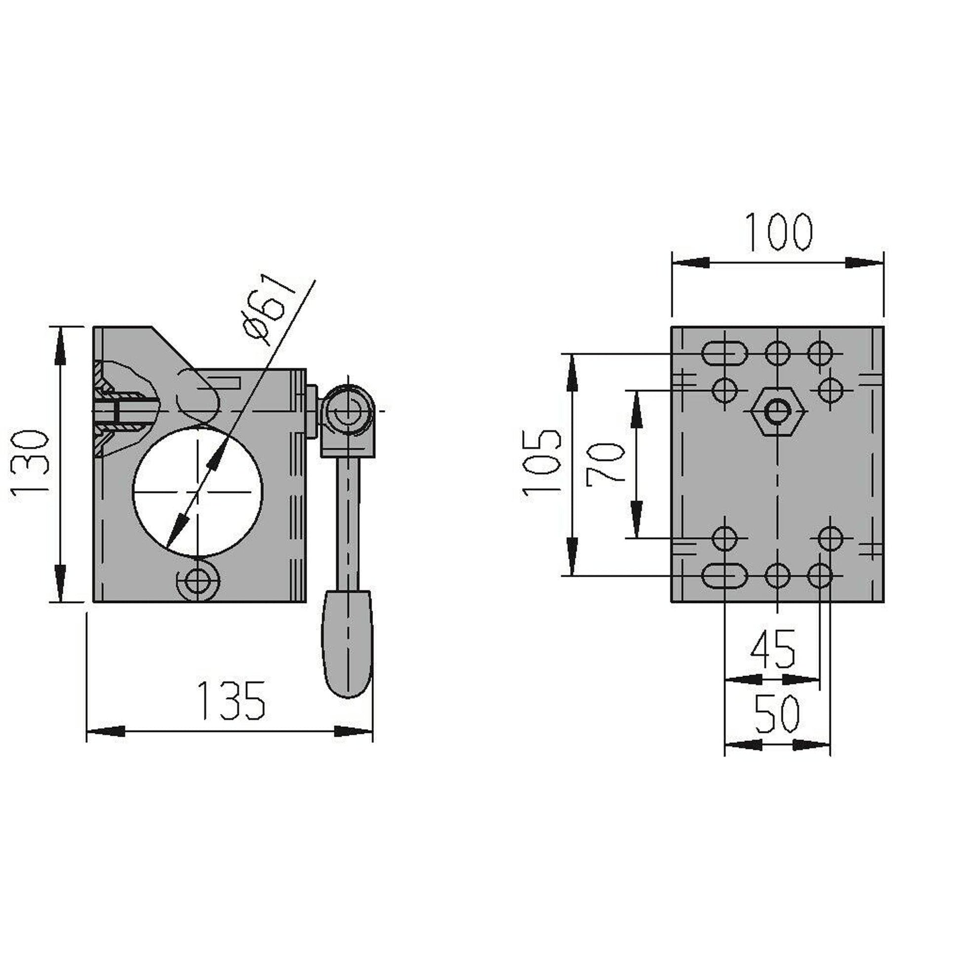 ALKO Stützrad Set mit Klemmhalter 500kg Ø60mm - TMN - shop.de