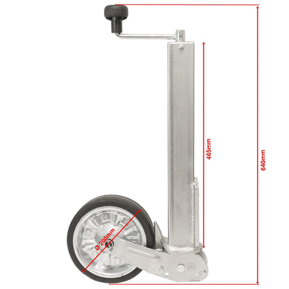 Automatik - Stützrad 60mm Vierkant, 6 - Loch, 500kg Stützlast - TMN - shop.de