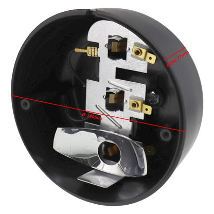 Rear light 3 functions Round Ø140mm