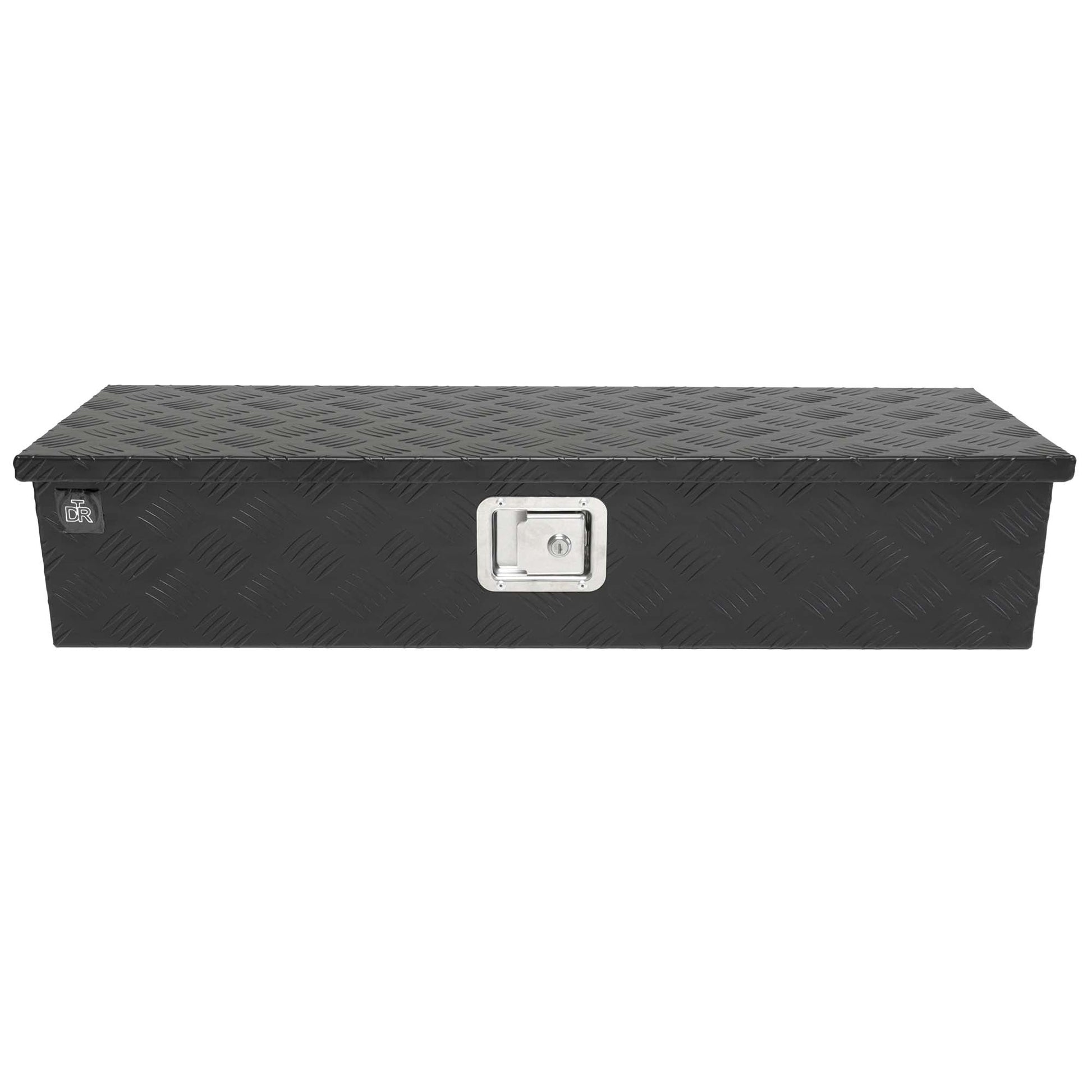 Deichselbox Werkzeugbox Staubox 950x320x190mm Alu Riffelblech Schwarz - TMN - shop.de
