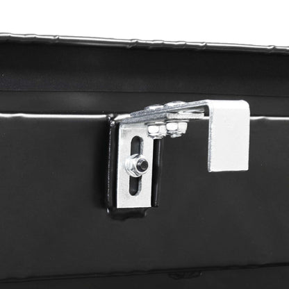 Deichselbox Werkzeugbox Staubox 950x320x190mm Alu Riffelblech Schwarz - TMN - shop.de