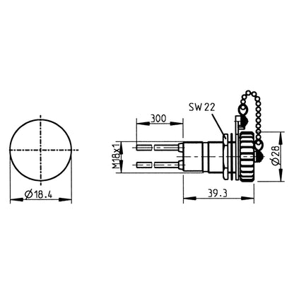 Einbausteckdose 2P/6 - 24V(16A) (Handlampen - ) Steckdose (ISO 4165) - TMN - shop.de