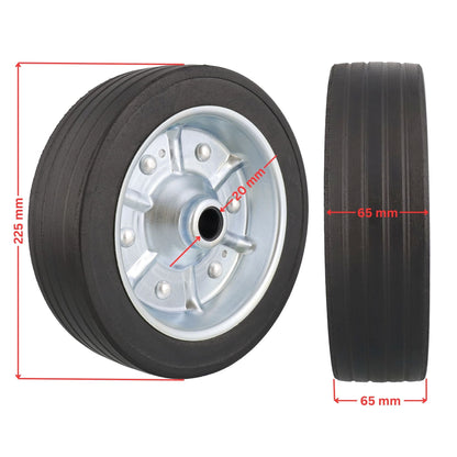 Ersatzrad 225x65mm für Anhänger Stützrad 500kg NL: 65mm - TMN - shop.de