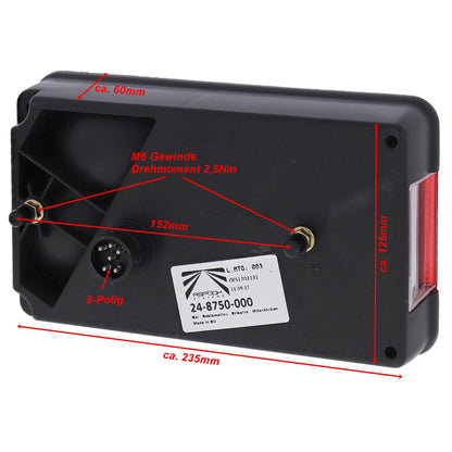 Multipoint 5V right 24-8750-007 8 pin