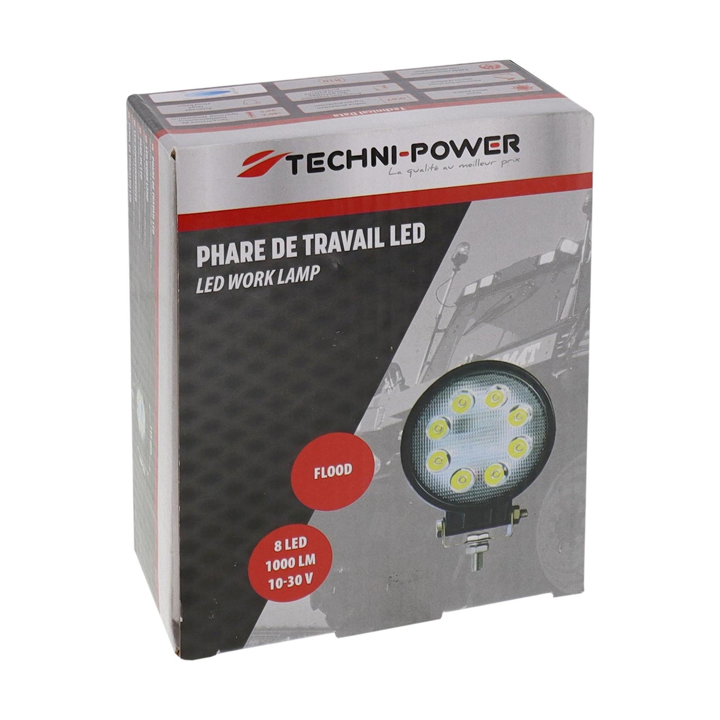 LED 24W Arbeitsscheinwerfer 1000lm 12 - 24V Rund Ø105mm - TMN - shop.de