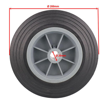 Ersatzrad PCV Ø200 für Anhänger Stützrad 150kg
