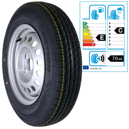 Complete wheel 145/80 R13 79N XL M+S on 4Jx13H2 rim 4x100 ET30