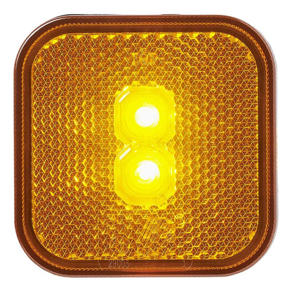 Seitenmarkierungsleuchte 12 - 24V Gelb 65 x 65 mm LED - TMN - shop.de