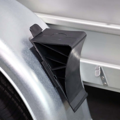 Wheel chock brake chock black with clip holder