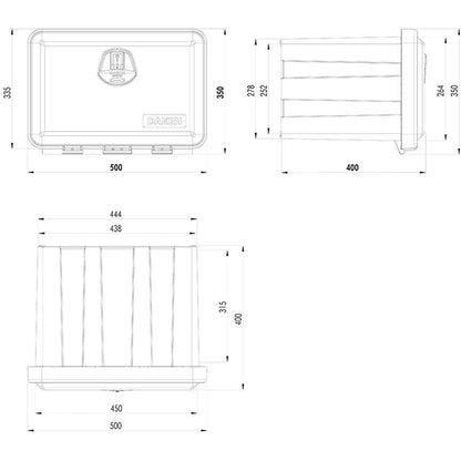 Werkzeugkasten Just 41,5L / 40,0x50,0x35,0cm - TMN - shop.de