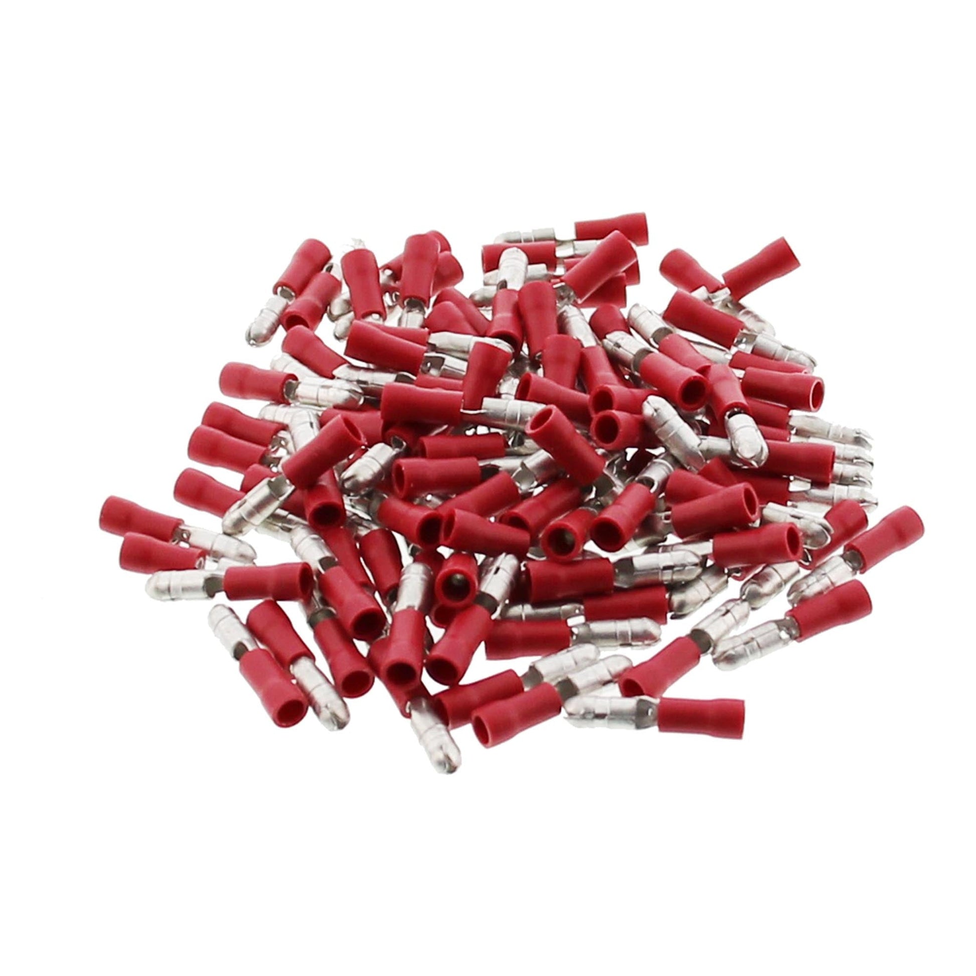 100x Rundstecker rot 0,5-1,5mm² 300V - TMN-shop.de