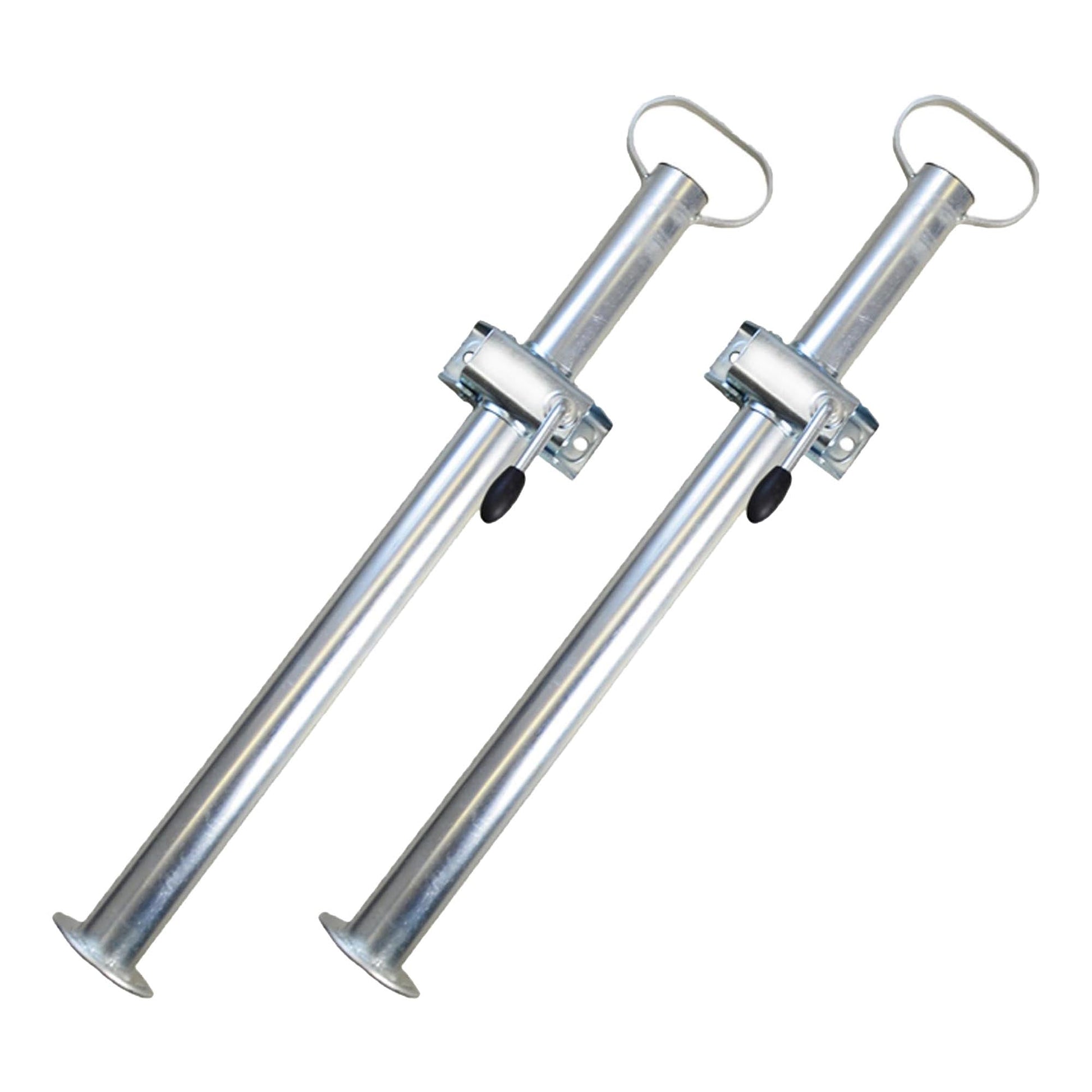 2x Anhängerstütze 600mm lang mit Klemmhalter Ø 48mm Rohr - TMN-shop.de