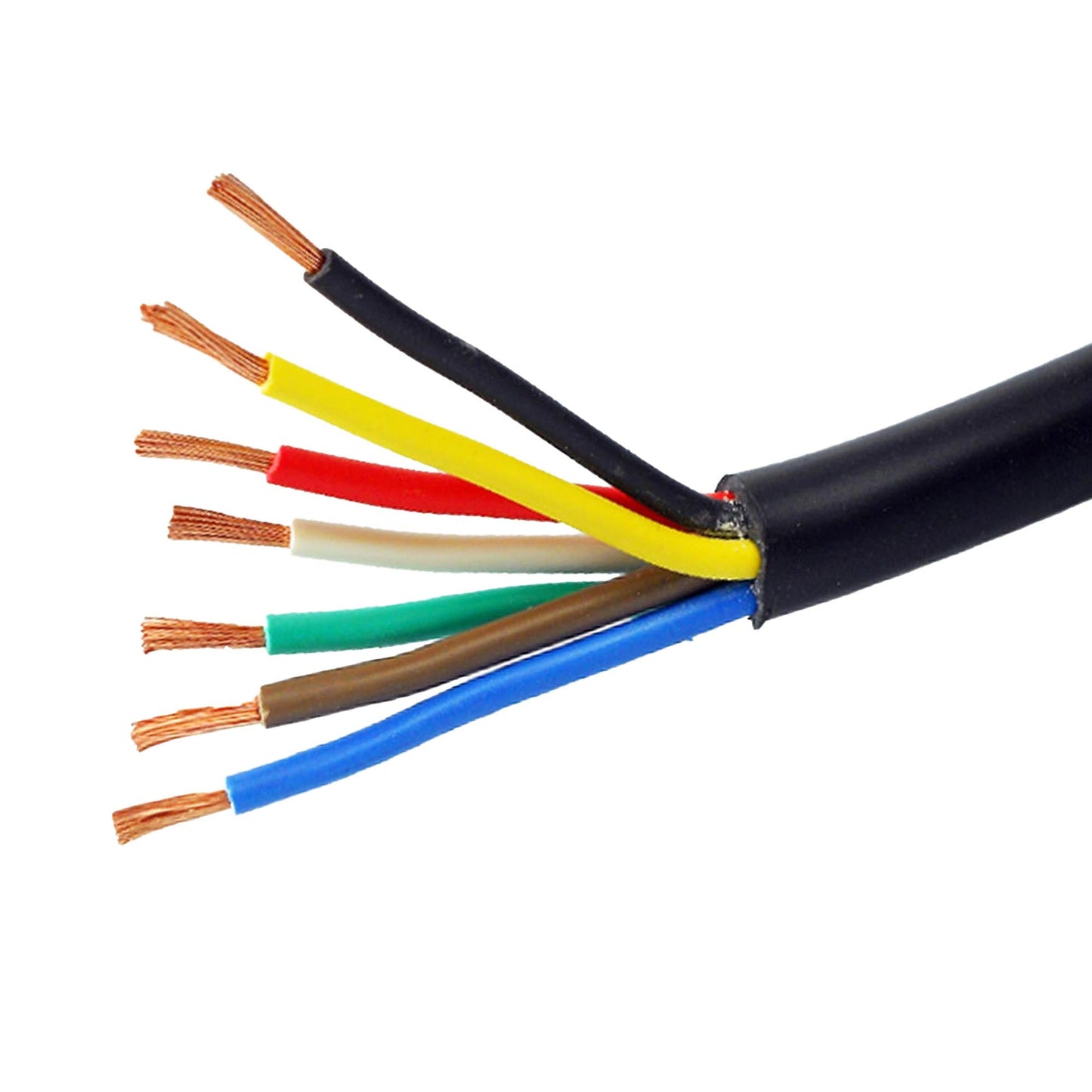 7x1,0mm² Fahrzeugleitung 7-adrig KFZ-Kabel Meterware - TMN-shop.de