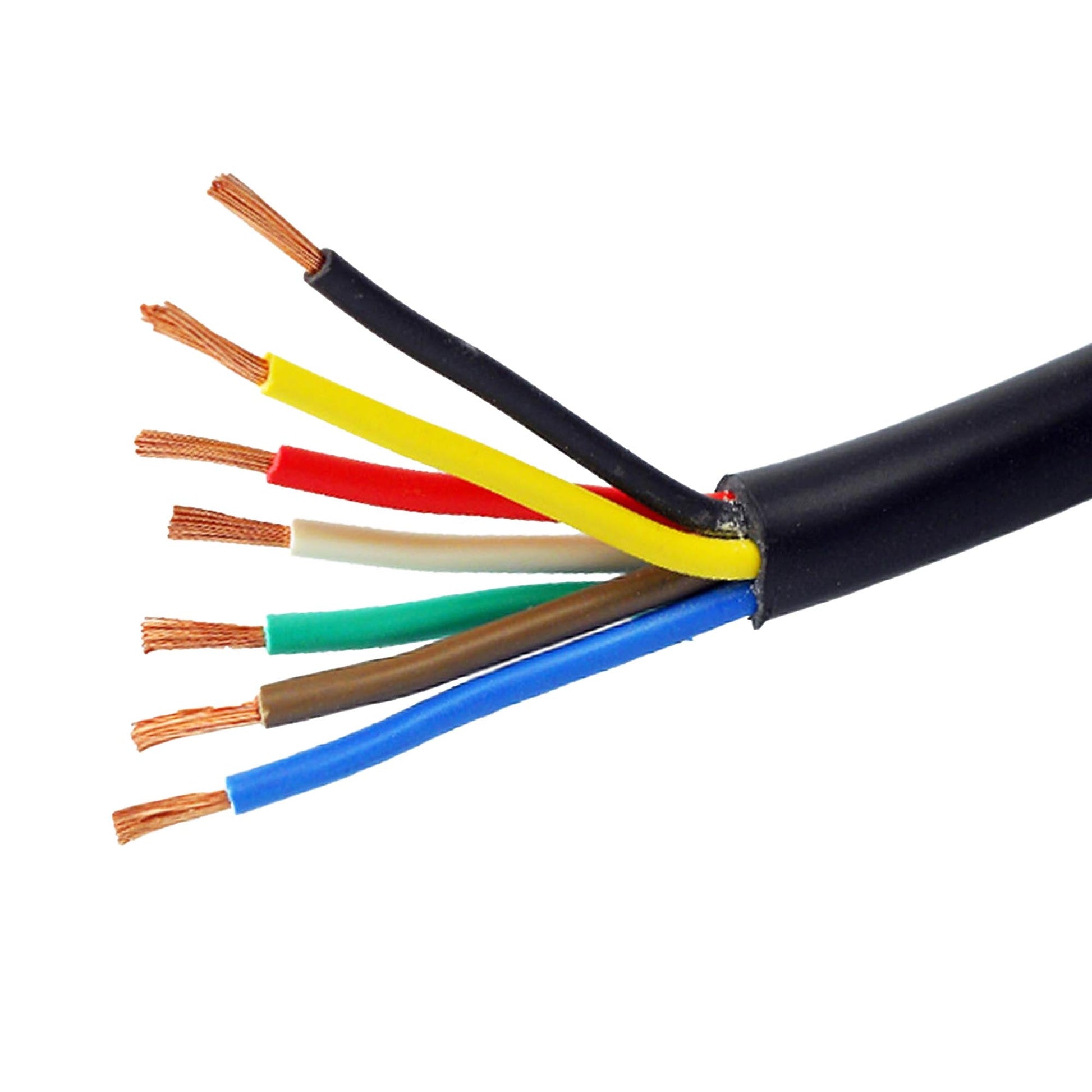 7x1,0mm² Fahrzeugleitung 7-adrig KFZ-Kabel Meterware - TMN-shop.de