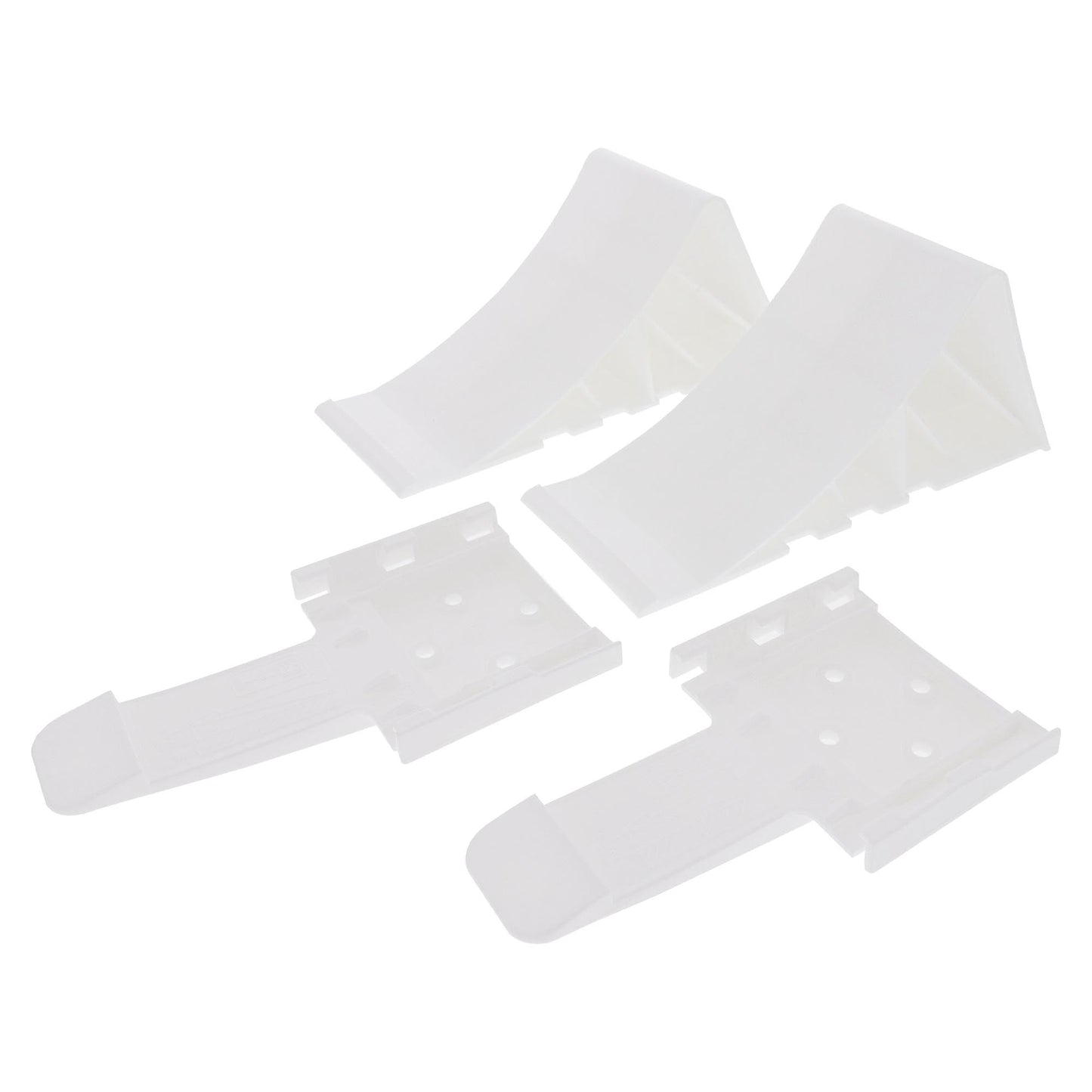 Anhänger SET No.2 HD (1 Stützrad, 2 Keile[WEISS], 2 Stützen, 3 Klemmhalter) - TMN-shop.de