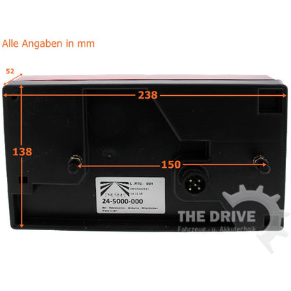 Aspöck Satz Multipoint 1 I re / li Rückleuchten + 5m Anschlußkabel 7-pol. - TMN-shop.de