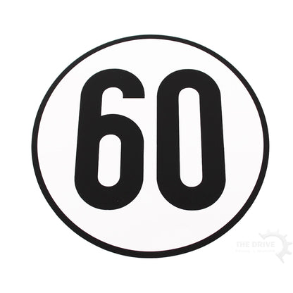 Geschwindigkeitsschild Ø200mm zum Kleben 60 km/h - TMN-shop.de