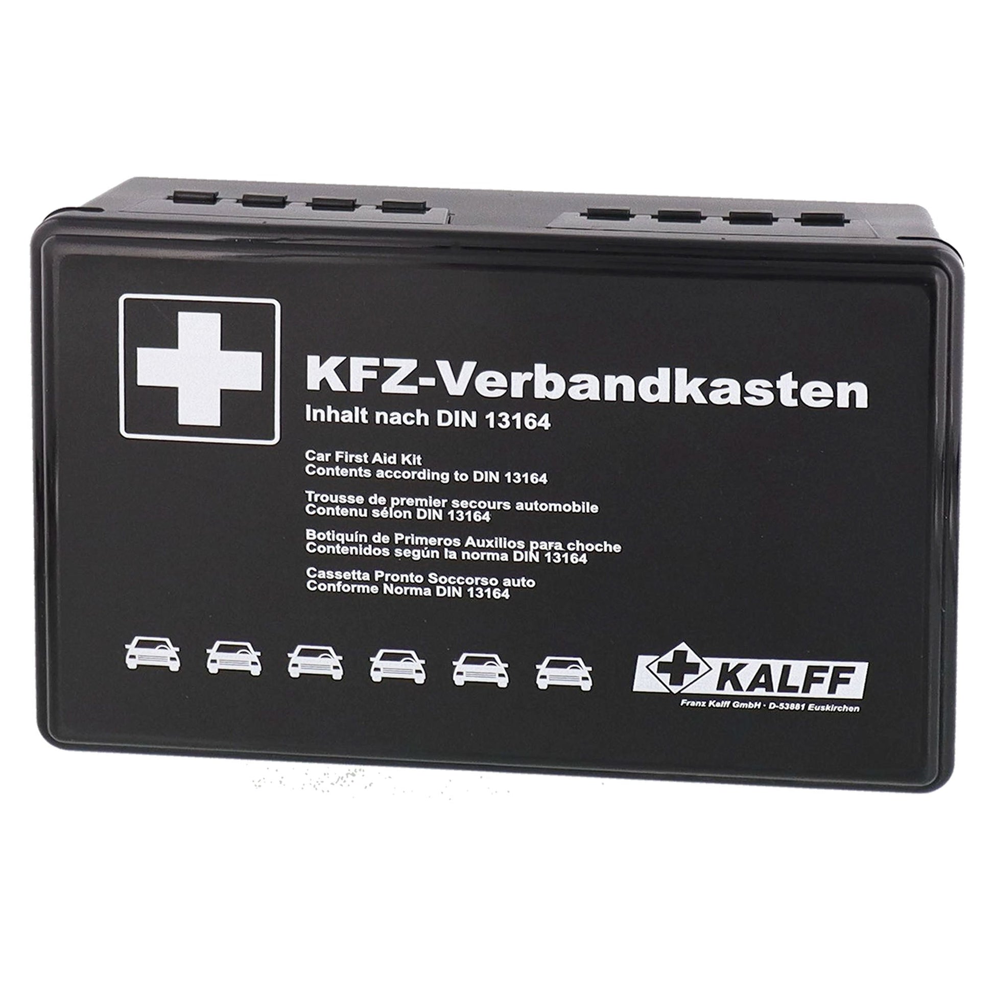 KFZ-Verbandkasten Schwarz DIN 13164-2022 - TMN-shop.de