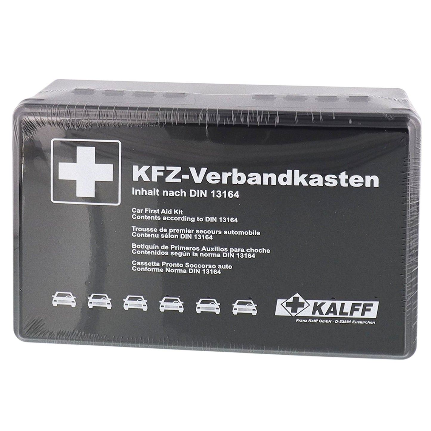 KFZ-Verbandkasten Schwarz DIN 13164-2022 - TMN-shop.de
