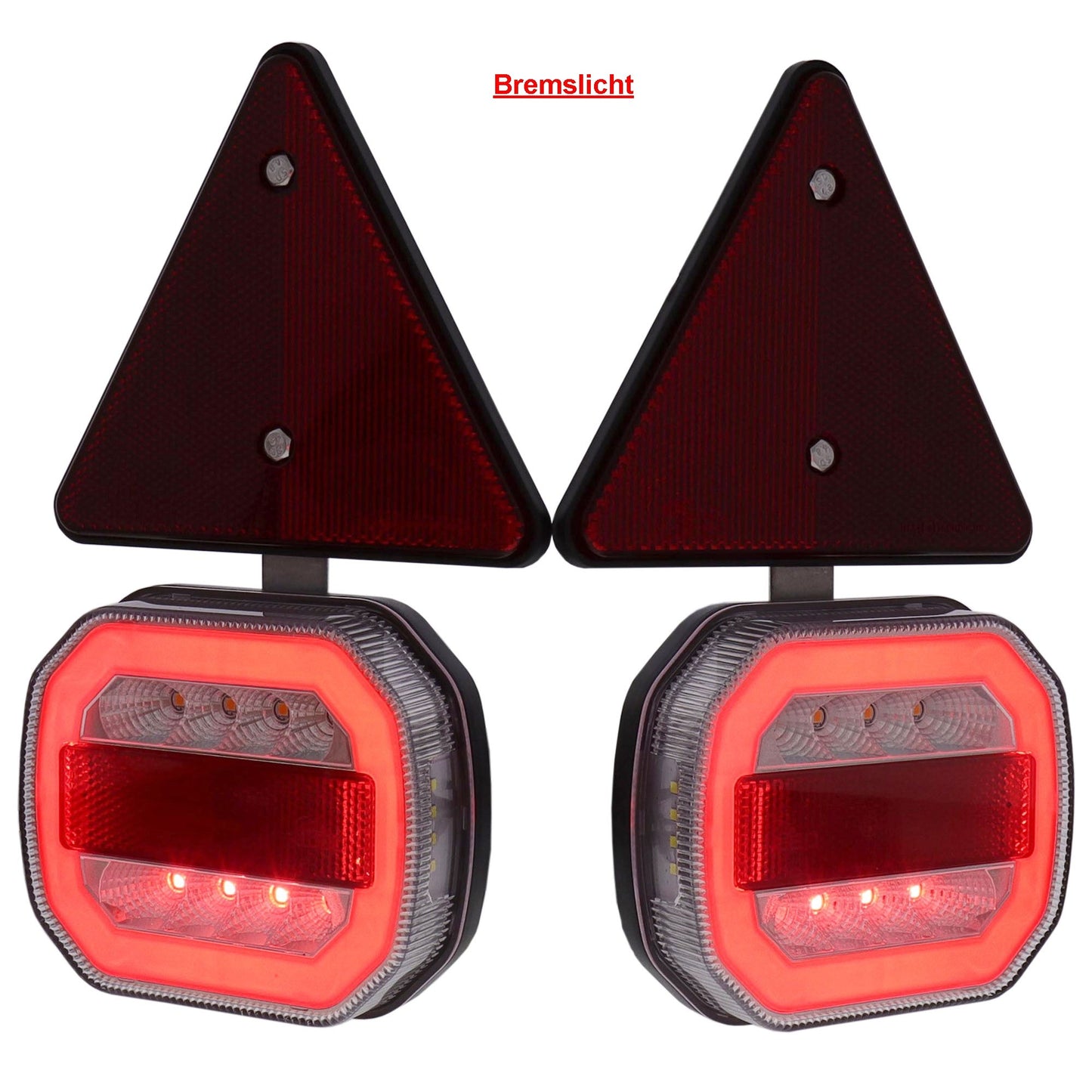 LED 12/24V Anhänger Rückleuchten Set mit Magneten und Rückstrahler - TMN-shop.de